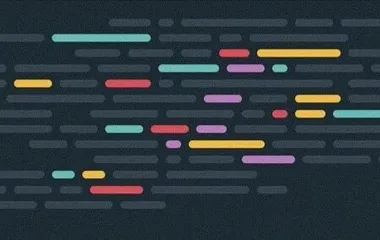 coloured lines on a dark background